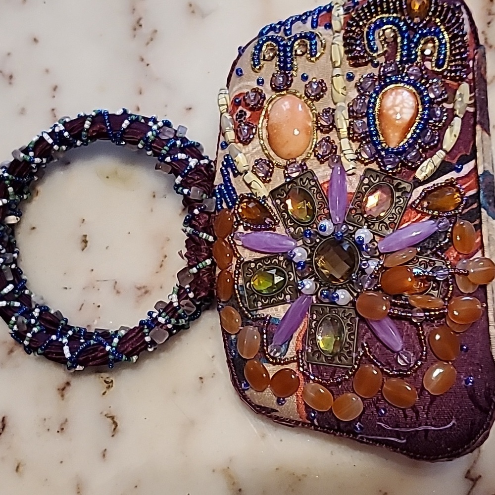Expressions Multicolor Beaded Mini Bag